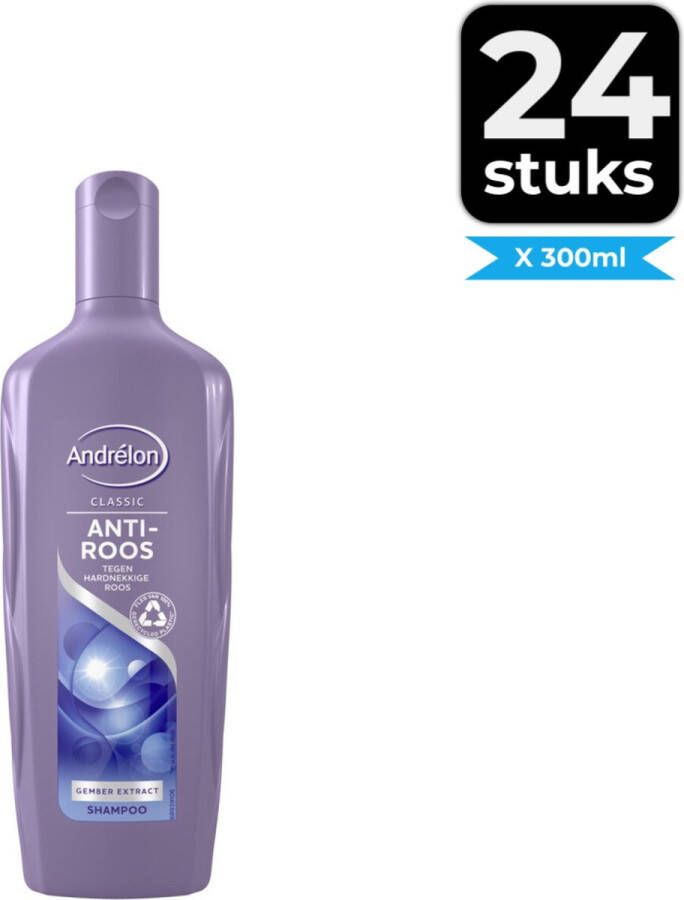 Andrélon Shampoo Anti Roos 300 ml Voordeelverpakking 24 stuks