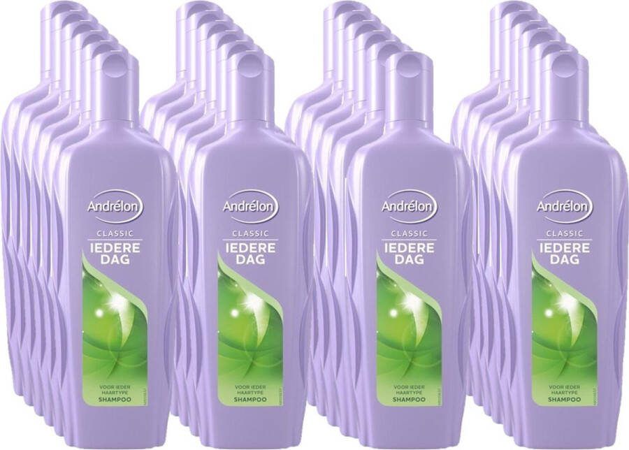 Andrélon Classic Iedere Dag Shampoo 300 ml Voordeelverpakking 24 stuks