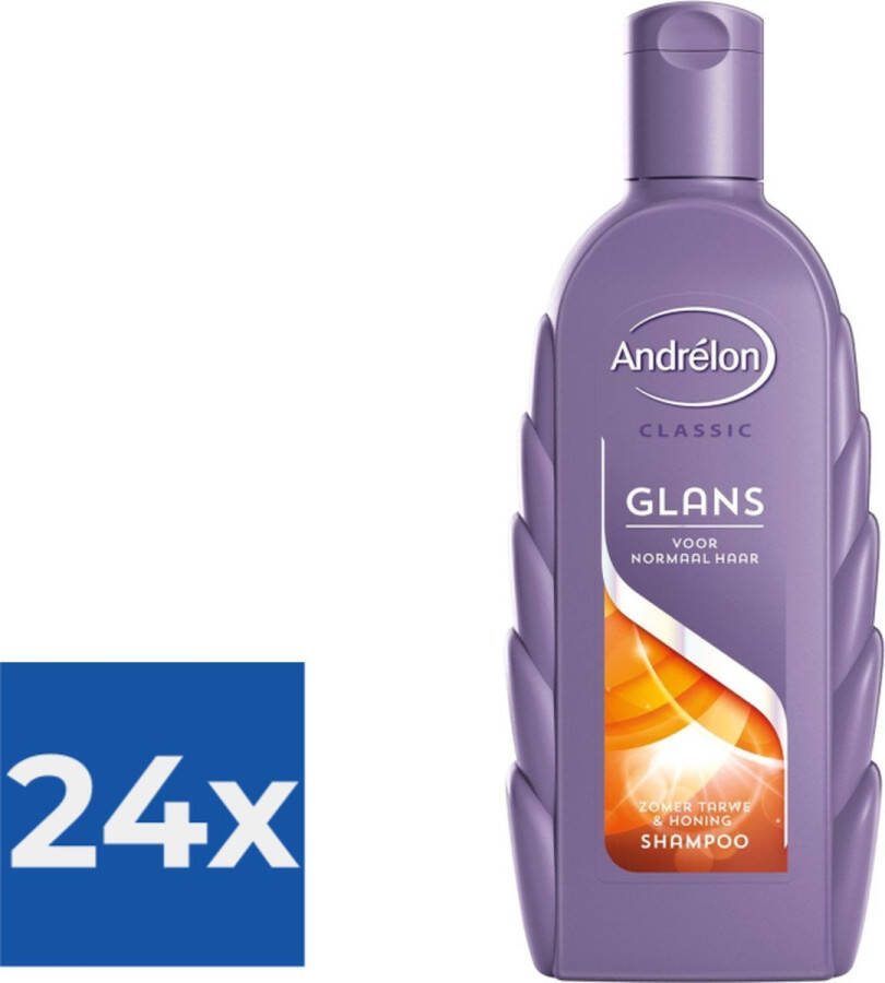 Andrélon Andrelon Shampoo Glans 300 ml Voordeelverpakking 24 stuks