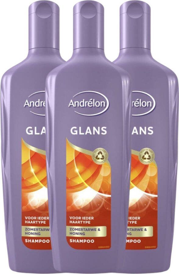 Andrélon Andrelon Shampoo Glans 300ML x 3 voordeelverpakking
