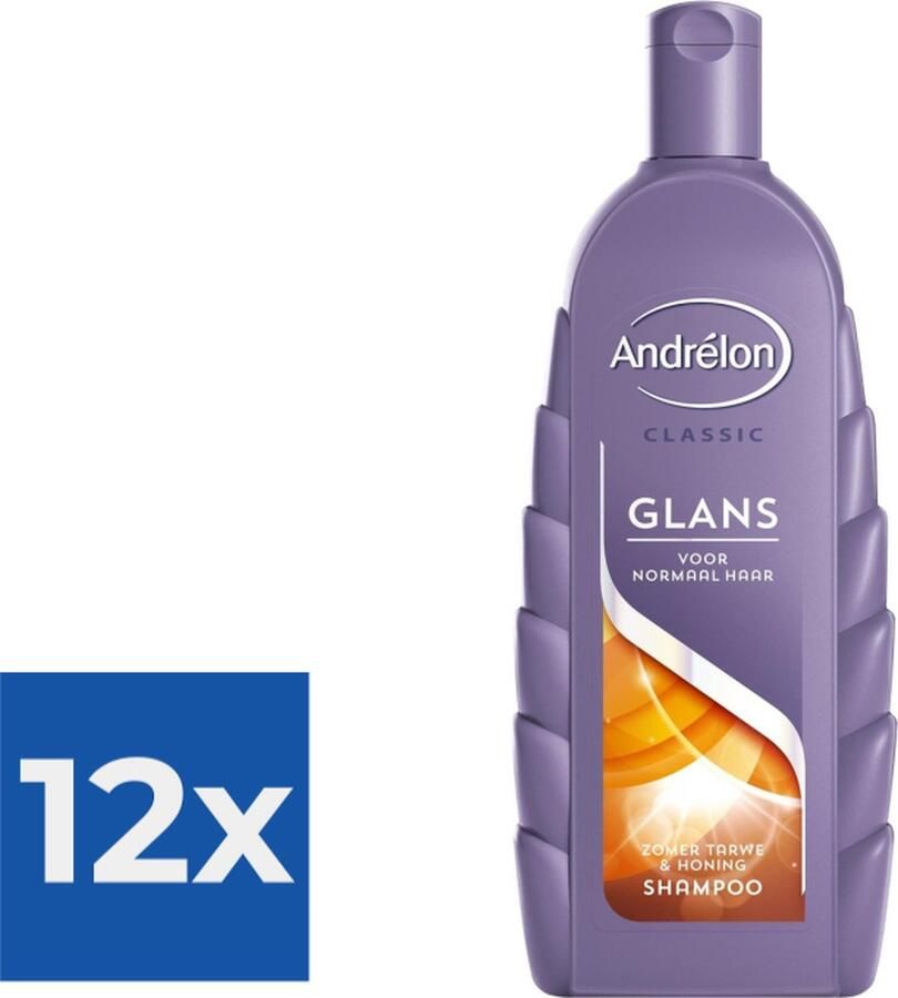 Andrélon Shampoo Glans 450 ml Voordeelverpakking 12 stuks
