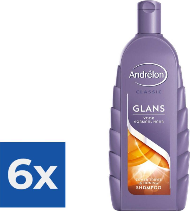 Andrélon Shampoo Glans 450 ml Voordeelverpakking 6 stuks