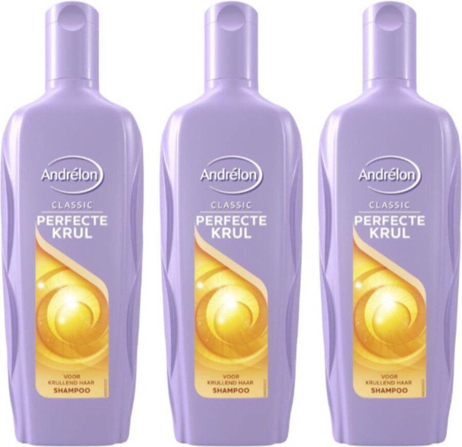 Andrélon Perfecte Krul Shampoo 3 x 300 ml Voordeelverpakking