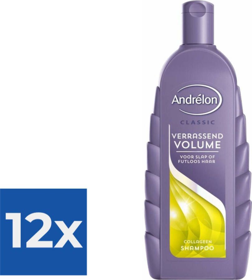 Andrélon Shampoo Verrassend Volume 300 ml Voordeelverpakking 12 stuks