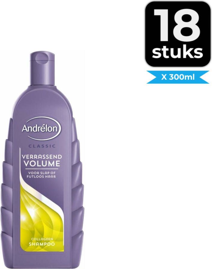 Andrélon Shampoo Verrassend Volume 300 ml Voordeelverpakking 18 stuks