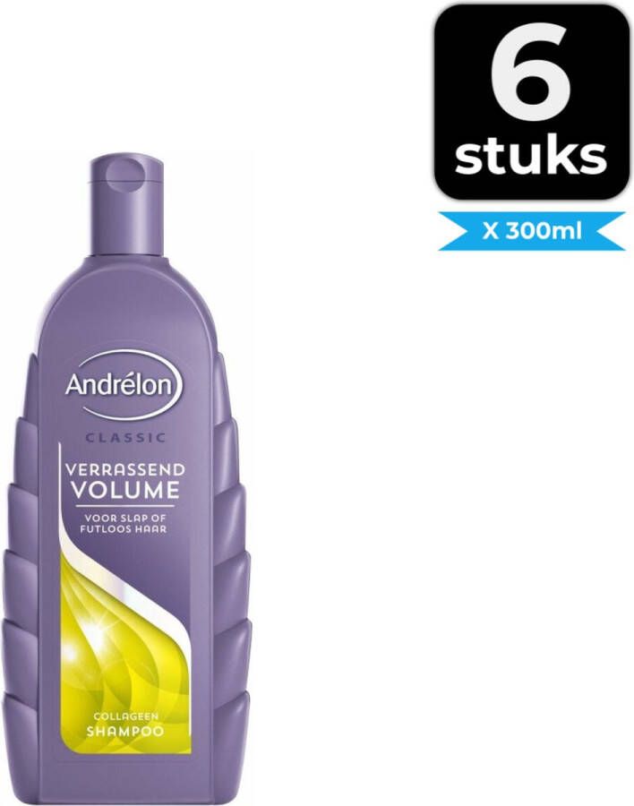 Andrélon Shampoo Verrassend Volume 300 ml Voordeelverpakking 6 stuks