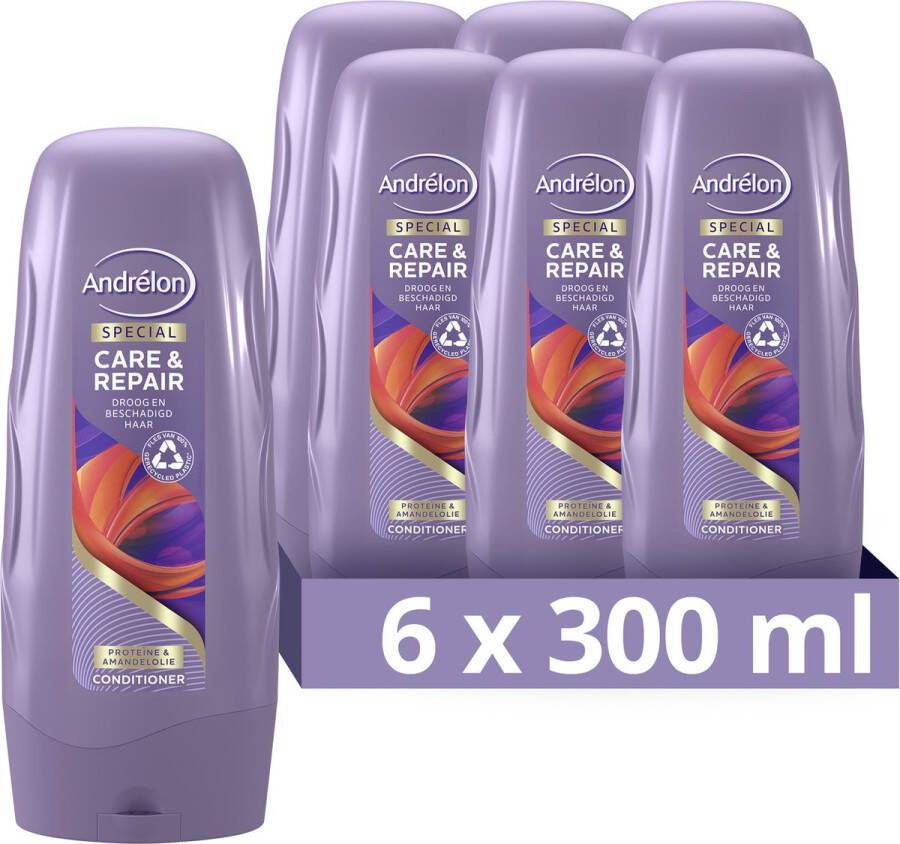 Andrélon Andrelon Intense Care & Repair conditioner 6 x 300 ml voordeelverpakking