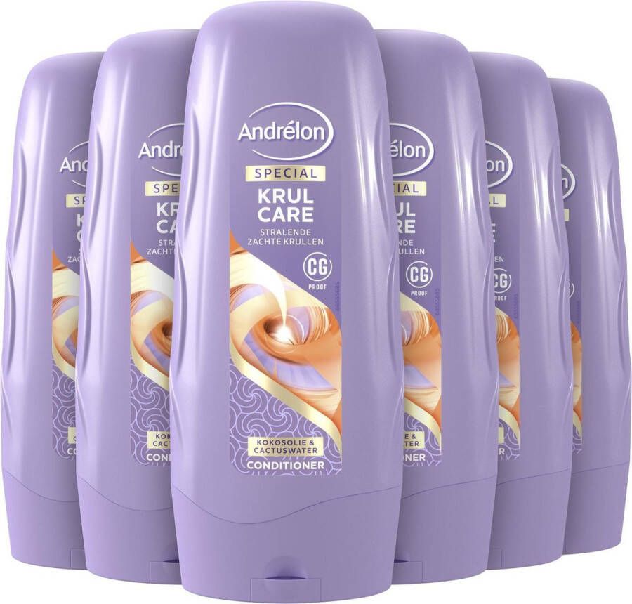 Andrélon Special Krul Care conditioner 6 x 300 ml voordeelverpakking