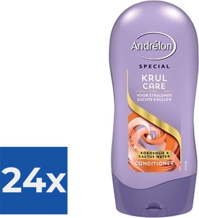 Andrélon Special Krul Care kokosolie & cactus water Conditioner. Voordeelverpakking 24 stuks