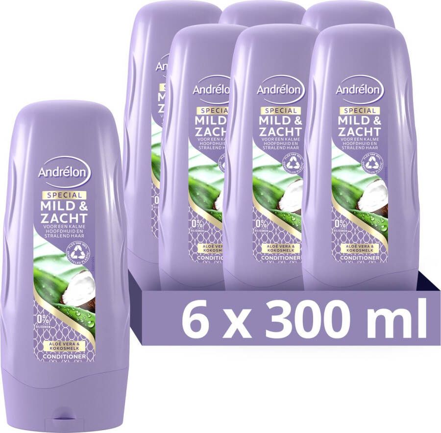 Andrélon Special Mild & Zacht Conditioner 6 x 300 ml Voordeelverpakking