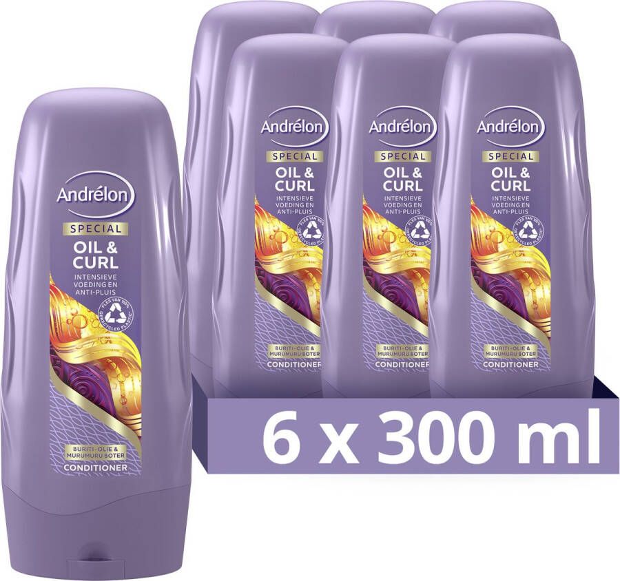 Andrélon Special Oil & Curl conditioner 6 x 300 ml voordeelverpakking