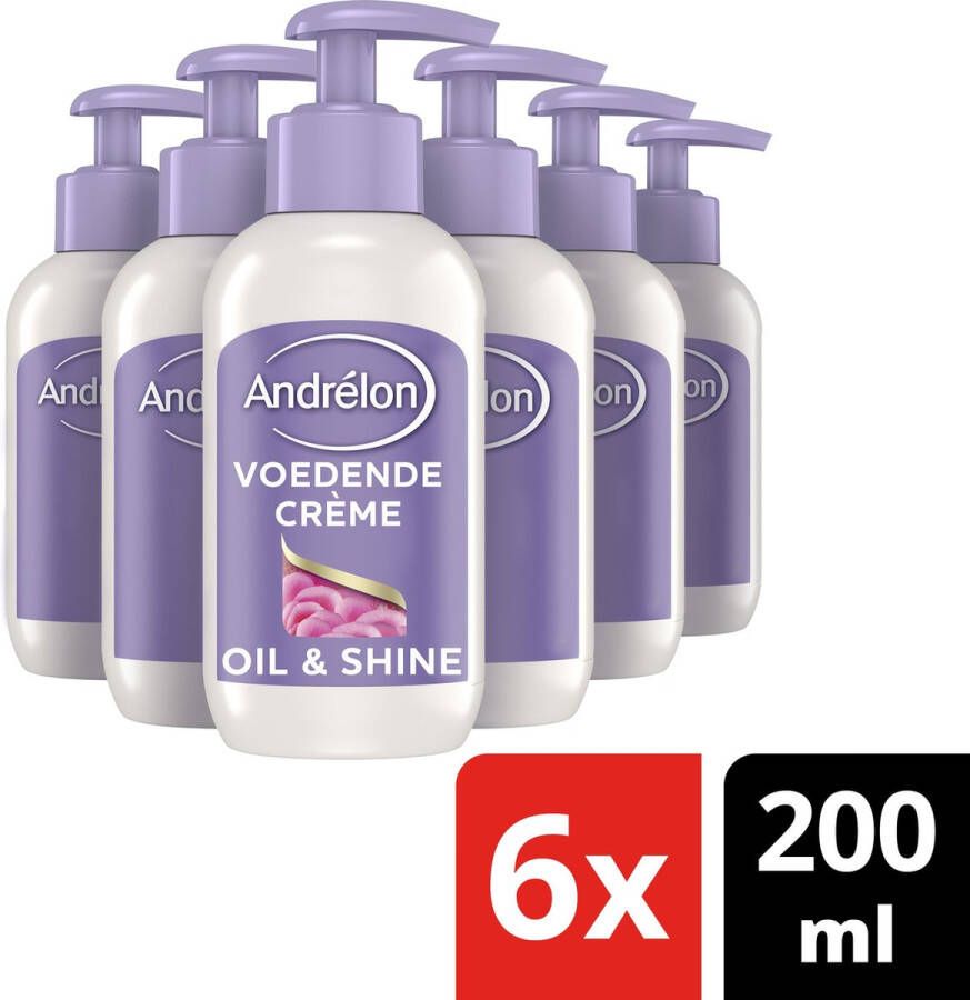 Andrélon Special Oil & Shine Haarcrème 6 x 200 ml Voordeelverpakking