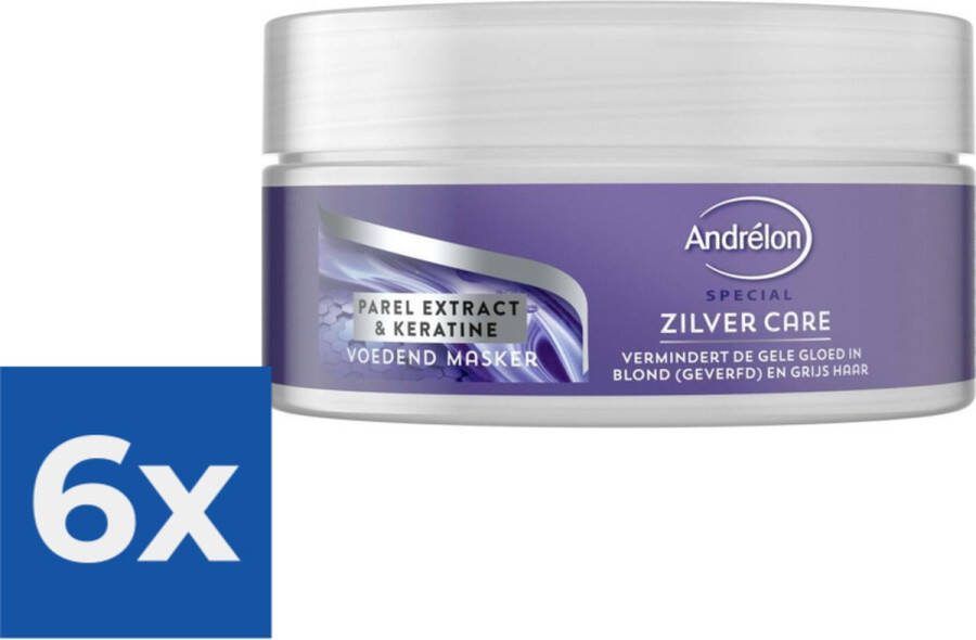 Andrélon Andrelon Special Voedend Masker Zilver Care 200 ml Voordeelverpakking 6 stuks