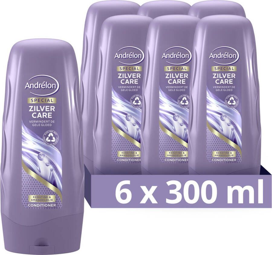 Andrélon Special Zilver Care conditioner 6 x 300 ml voordeelverpakking