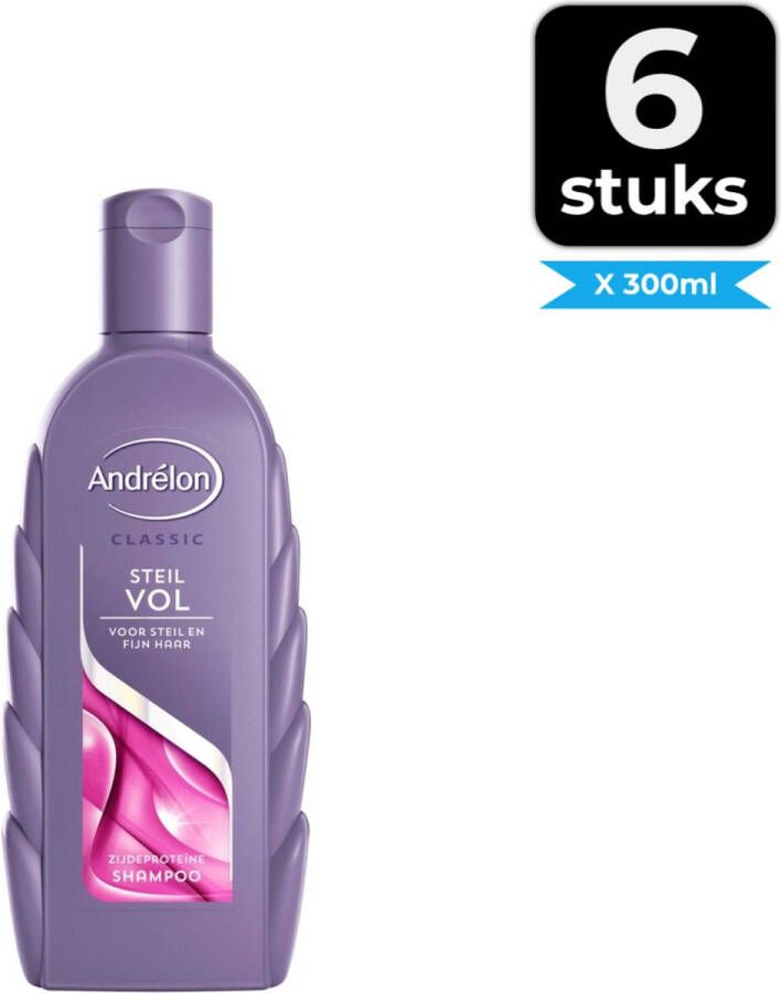 Andrélon Steil Vol Shampoo 300ml Voordeelverpakking 6 stuks