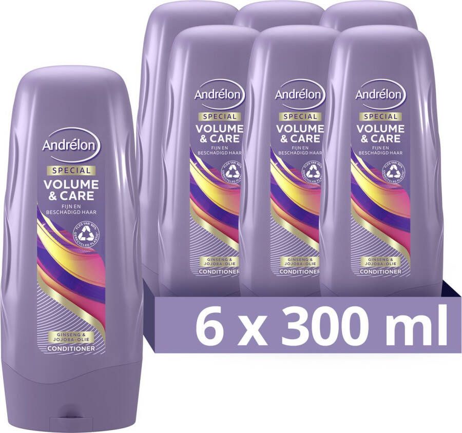 Andrélon Intense Volume & Care conditioner 6 x 300 ml voordeelverpakking