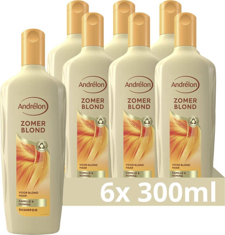 Andrélon Zomer Blond shampoo 6 x 300 ml voordeelverpakking