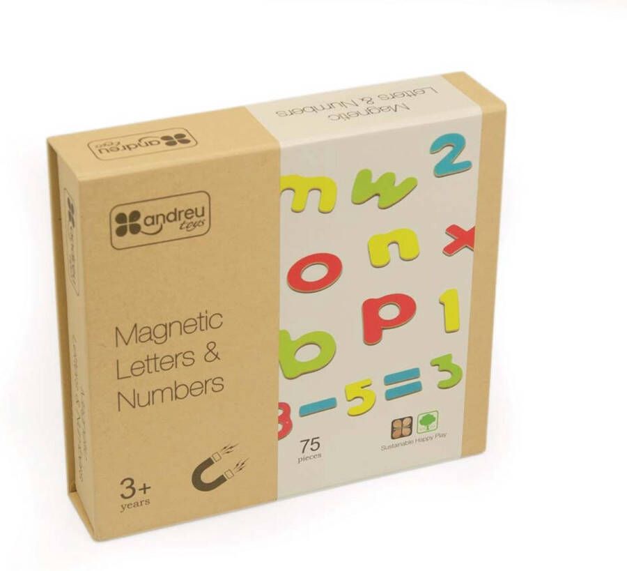 Andreu Toys ANDREU Magnetische letters en cijfers