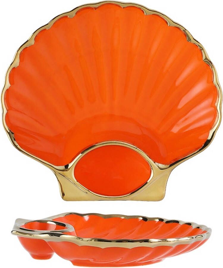 Sushi Servies 2 Persoons Set Borden Oranje Schelp Oester