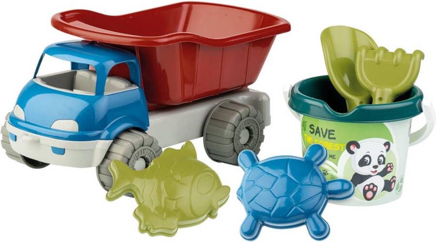 Androni Kiepwagen en Emmerset Gerecycled Plastic Zandbak Speelgoed