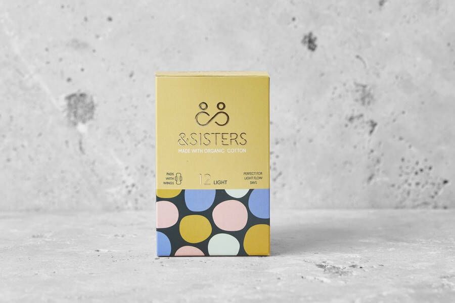 AndSisters &sisters Maandverband Met Vleugels Light 100% biologisch katoen
