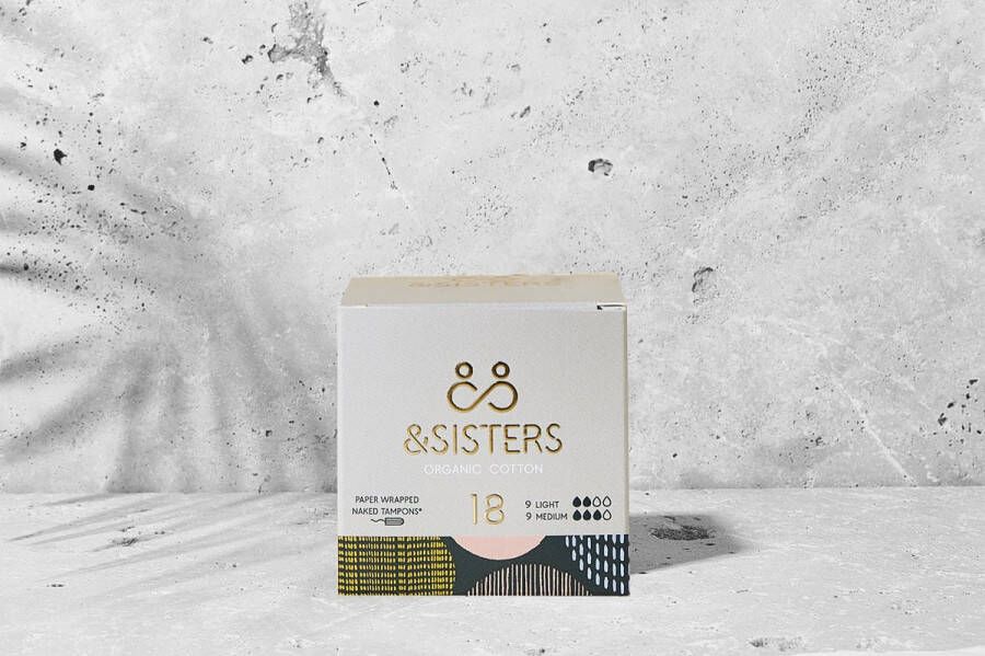 AndSisters &sisters Tampons Duo: Light + Medium 100% biologisch katoen