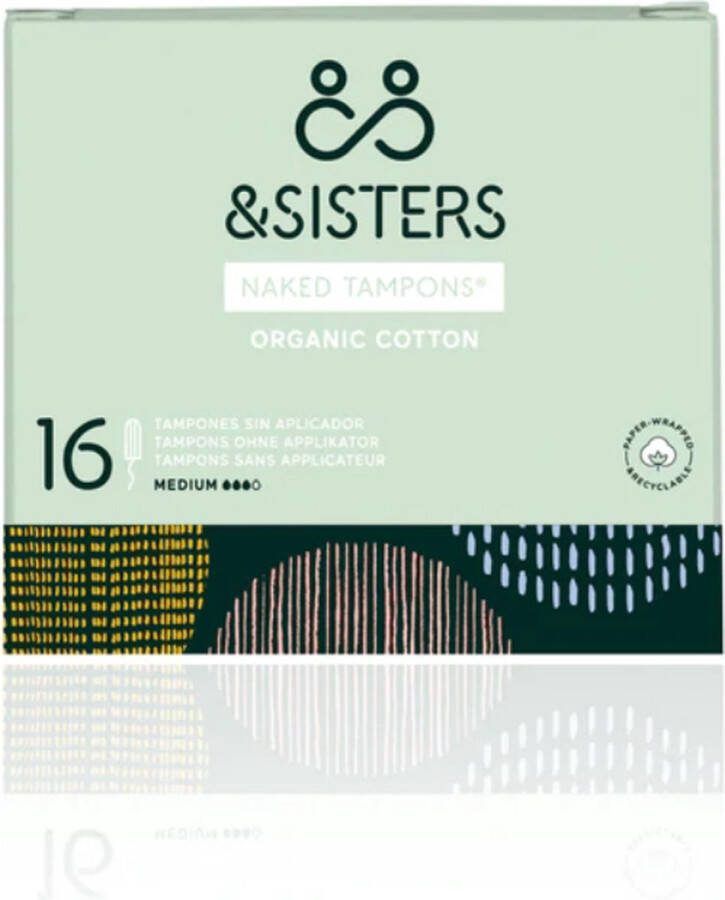 AndSisters &sisters Tampons Medium 100% biologisch katoen