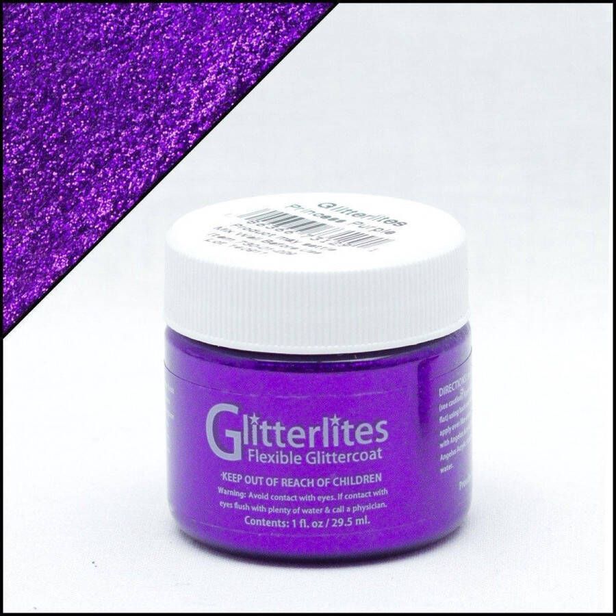 Angelus Glitterlites 29 5 ml Glitter verf voor o.a. leer Princess Purple