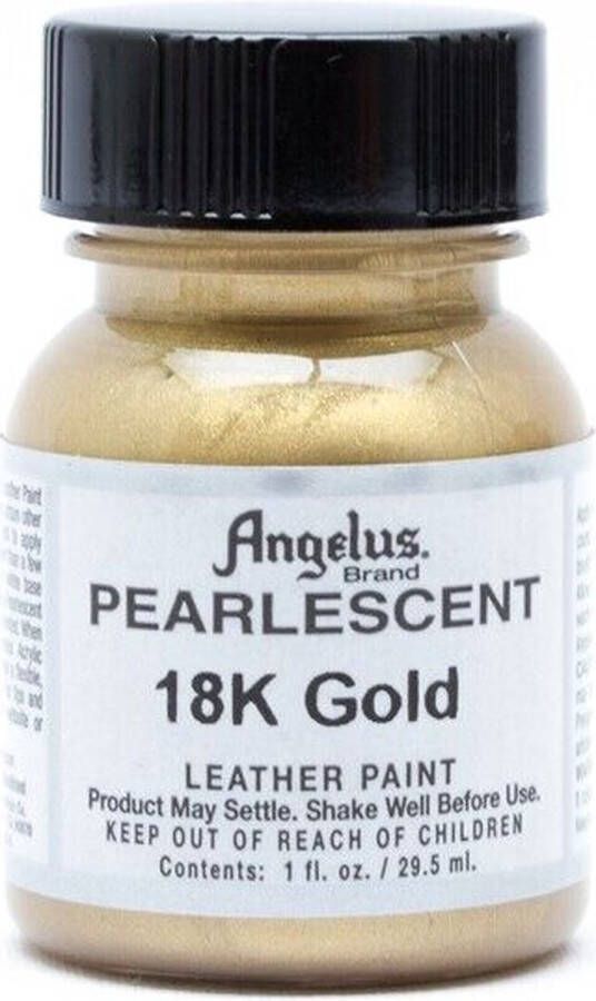 Angelus Leather Acrylic Paint textielverf voor leren stoffen acrylbasis 29 5ml Parelmoer Goud