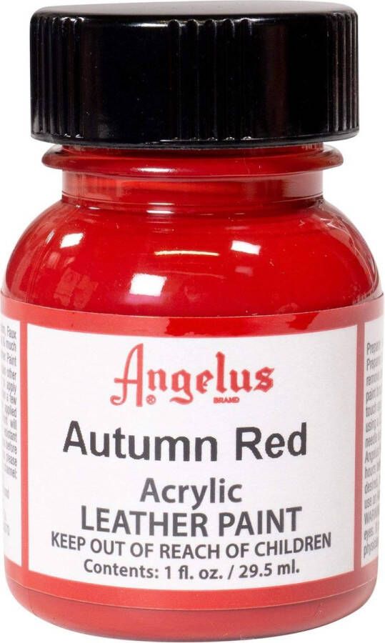 Angelus Leather Acrylic Paint textielverf voor leren stoffen acrylbasis Autumn Red 29 5ml