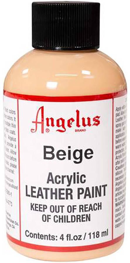 Angelus Leather Acrylic Paint textielverf voor leren stoffen acrylbasis Beige 118ml