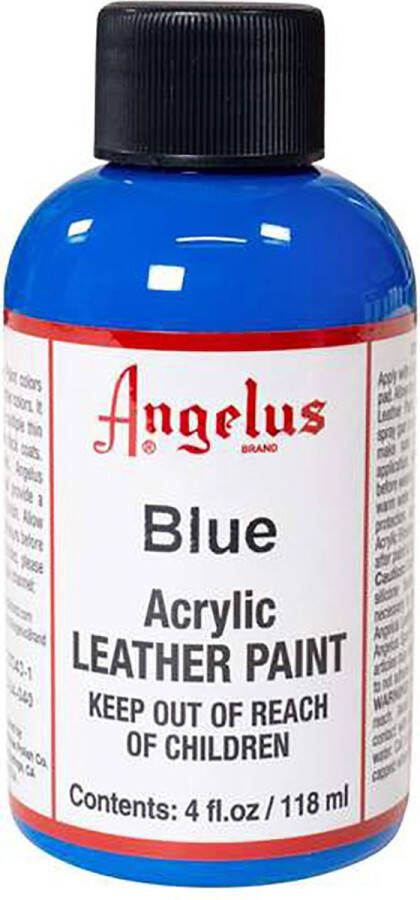 Angelus Leather Acrylic Paint textielverf voor leren stoffen acrylbasis Blue 118ml