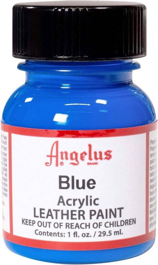 Angelus Leather Acrylic Paint textielverf voor leren stoffen acrylbasis Blue 29 5ml