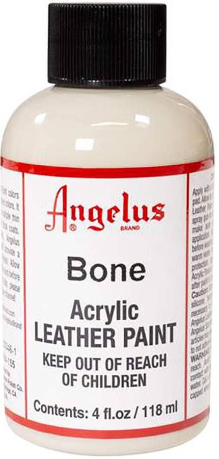 Angelus Leather Acrylic Paint textielverf voor leren stoffen acrylbasis Bone 118ml