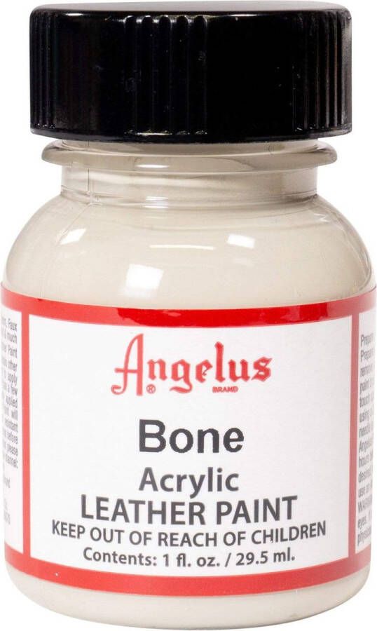 Angelus Leather Acrylic Paint textielverf voor leren stoffen acrylbasis Bone White 29 5ml