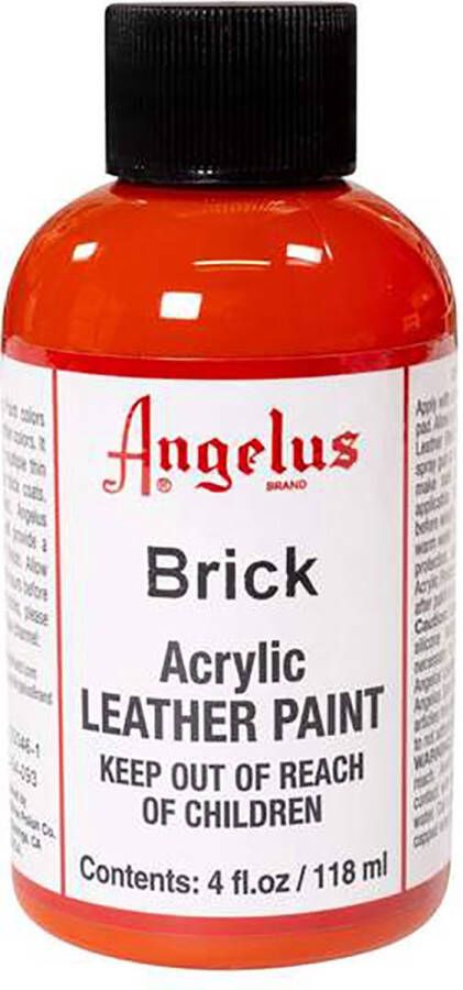 Angelus Leather Acrylic Paint textielverf voor leren stoffen acrylbasis Brick 118ml