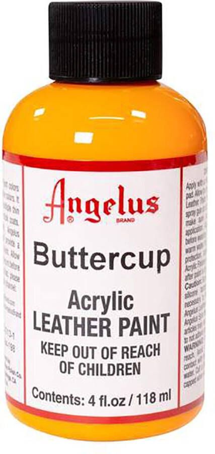 Angelus Leather Acrylic Paint textielverf voor leren stoffen acrylbasis Buttercup 118ml