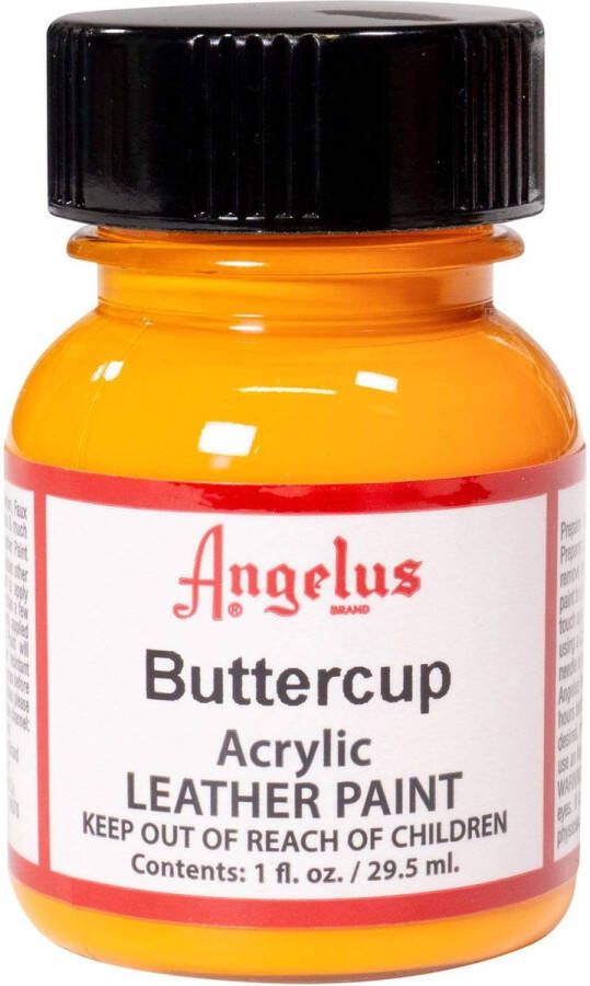 Angelus Leather Acrylic Paint textielverf voor leren stoffen acrylbasis Buttercup 29 5ml