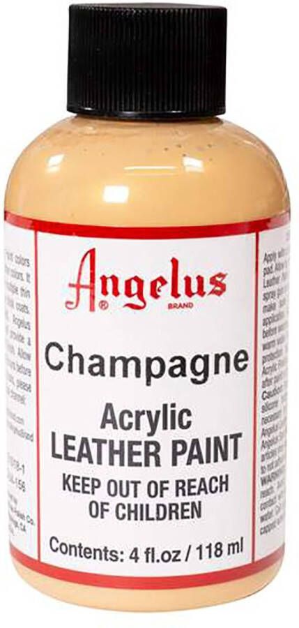 Angelus Leather Acrylic Paint textielverf voor leren stoffen acrylbasis Champagne 118ml