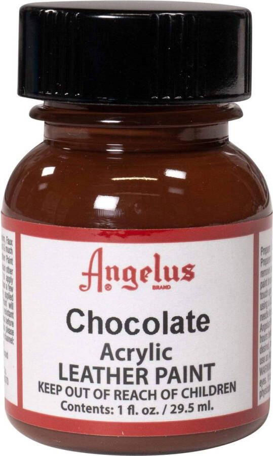 Angelus Leather Acrylic Paint textielverf voor leren stoffen acrylbasis Chocolate Brown 29 5ml