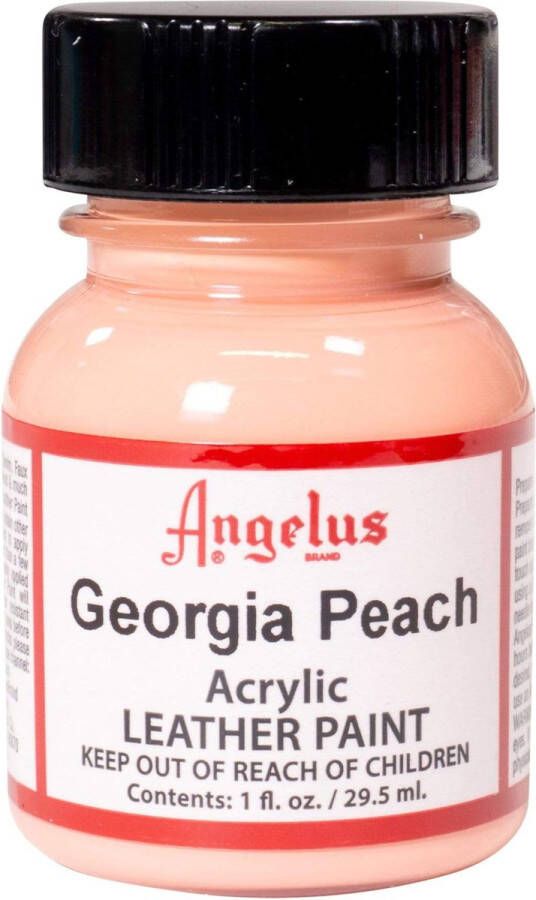 Angelus Leather Acrylic Paint textielverf voor leren stoffen acrylbasis Georgia Peach 29 5ml