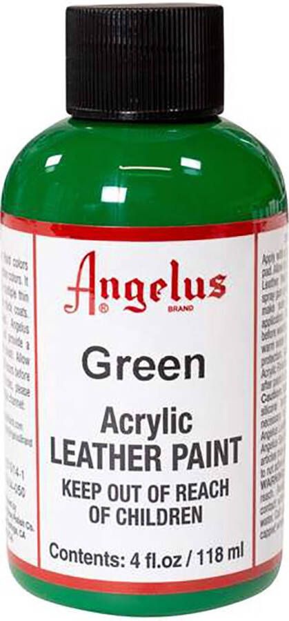 Angelus Leather Acrylic Paint textielverf voor leren stoffen acrylbasis Green 118ml