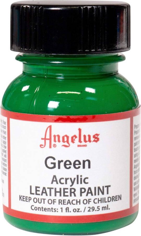 Angelus Leather Acrylic Paint textielverf voor leren stoffen acrylbasis Green 29 5ml