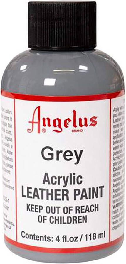 Angelus Leather Acrylic Paint textielverf voor leren stoffen acrylbasis Grey 118ml