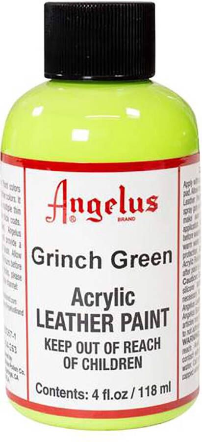 Angelus Leather Acrylic Paint textielverf voor leren stoffen acrylbasis Grinch Green 118ml