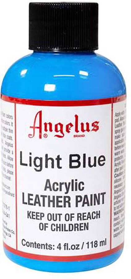 Angelus Leather Acrylic Paint textielverf voor leren stoffen acrylbasis Light Blue 118ml