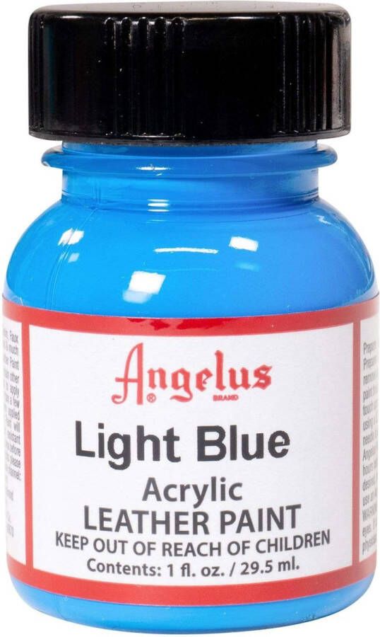 Angelus Leather Acrylic Paint textielverf voor leren stoffen acrylbasis Light Blue 29 5ml