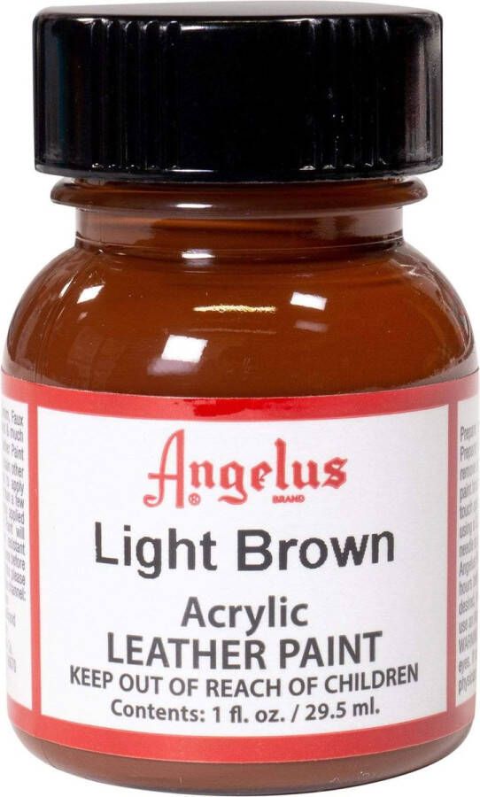 Angelus Leather Acrylic Paint textielverf voor leren stoffen acrylbasis Light Brown 29 5ml