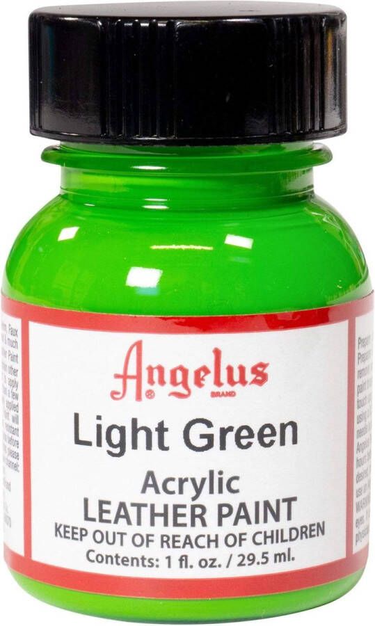 Angelus Leather Acrylic Paint textielverf voor leren stoffen acrylbasis Light Green 29 5ml