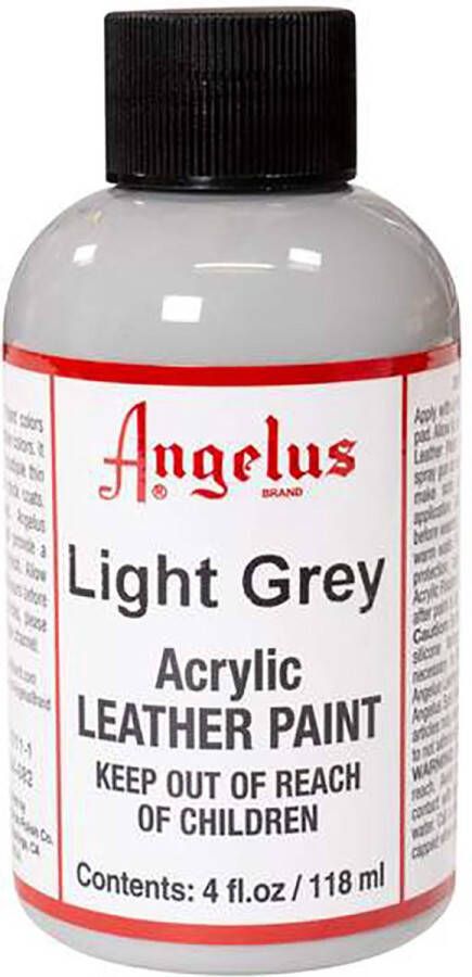 Angelus Leather Acrylic Paint textielverf voor leren stoffen acrylbasis Light Grey 118ml